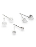 Expression Set of Three Mixed Earrings - PEARL