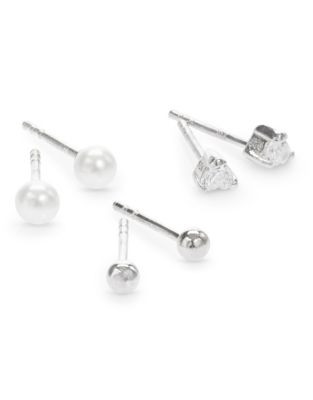 Expression Set of Three Mixed Earrings - PEARL