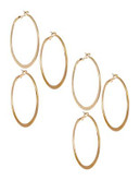 Expression Three Pack Hoop Earrings - GOLD