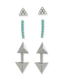 Guess Silver Trio Earring Set - SILVER