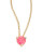 Kate Spade New York Three-Piece Goldtone Pendent Necklace and Stud Earrings Set - RED