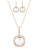 Swarovski Rose Gold Plated Swarovski Crystal Jewellery Set - CRYSTAL