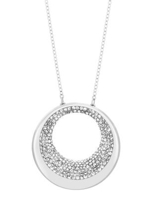 Swarovski Swarovski Crystal Pendant Necklace - GREY