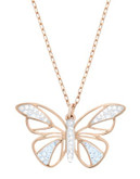 Swarovski Swarovski Crystal Butterfly Pendant Necklace - ROSE GOLD