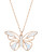Swarovski Swarovski Crystal Butterfly Pendant Necklace - ROSE GOLD