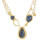 Melinda Maria Gold Plated Semi Precious Stone Necklace - GREY