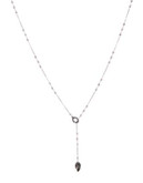 Chan Luu Semi Precious and Sterling Silver Loop Necklace - PURPLE