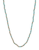 Chan Luu Turquoise and Pyrite Rope Necklace - TURQUOISE