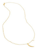 Chan Luu Pearl and Horn Pendant Necklace - GOLD