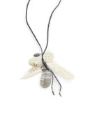 Chan Luu Mixed Layering Charm Necklace - WHITE