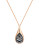 Swarovski Crystal Teardrop Necklace - ROSE GOLD