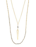 Chan Luu Goldplated Stone Layer Necklace - GOLD