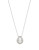 Nadri Pave Pearl Horseshoe Pendant Necklace - PEARL