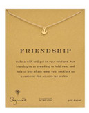 Dogeared Freindship Anchor Necklace - GOLD