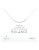 Dogeared Balance Collection Gold Plated Single Strand Necklace - SILVER