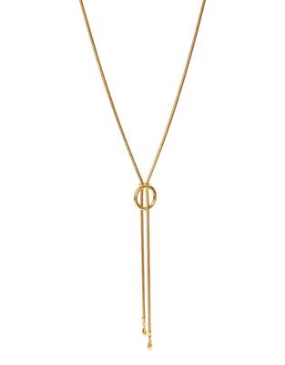 Diane Von Furstenberg Grand Prix Metal Necklace - GOLD