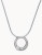 Skagen Denmark Elin Silver Tone Swarovski Crystal Pendant Necklace - SILVER