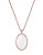 Skagen Denmark Sea Glass Pendant Necklace - ROSE GOLD