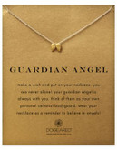 Dogeared Reminder Guardian Angel Single Strand Necklace - GOLD