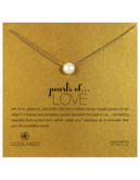 Dogeared Pearls of Love Large Pearl Single Strand Necklace - GOLD