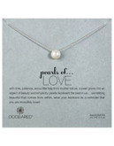 Dogeared Pearls of Love Large Pearl Single Strand Necklace - SILVER