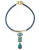 Carolee Corded Toggle Pendant Necklace - LIGHT BLUE