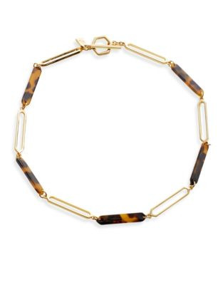 Lauren Ralph Lauren Tortoise-Look Ring Necklace - GOLD