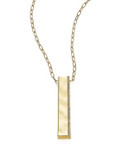 Lauren Ralph Lauren Goldtone Bar Pendant Necklace - GOLD
