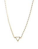 Dogeared Teeny Air Triangle Necklace - GOLD
