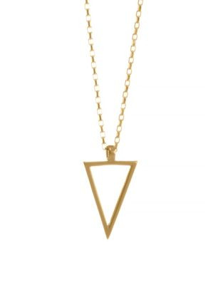 Dogeared Teeny Triangle Necklace - GOLD