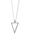 Dogeared Teeny Triangle Necklace - SILVER