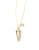 Coco Lane Pyramid Pendant Necklace - GOLD