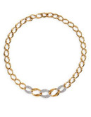 Nadri Pave Curb Chain Collar Necklace - TWO TONE
