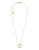 Michael Kors Interlocking Etched Crystal Necklace - GOLD