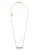 Michael Kors Cityscape Agate Barrel Pendant Necklace - GOLD