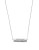 Michael Kors Silvertone Barrel Pendant Necklace - SILVER