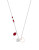 Swarovski Small Heart Duo Pendant Necklace - RED
