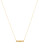 Diane Von Furstenberg Pave Bar Pendant Gold Necklace - GOLD