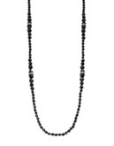 Lauren Ralph Lauren Long Stone Pave-Set Necklace - BLACK