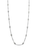 Lauren Ralph Lauren Hematite Square Crystal Necklace - HEMATITE