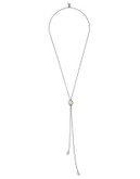 Uno De 50 Pearl Lariat Necklace - SILVER