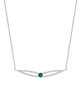 Swarovski Creativity Coloured Crystal Necklace - SILVER