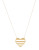 Kensie Long Flex Heart Pendant Necklace - GOLD