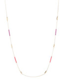 Trina Turk Tube Station Chain Necklace - PINK