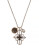 Lucky Brand Pave Cross Pendant Necklace - TWO TONE