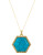 House Of Harlow 1960 Hexes Pendant Necklace - TURQUOISE