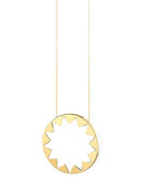 House Of Harlow 1960 Sunburst Pendant Necklace - WHITE/GOLD
