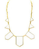 House Of Harlow 1960 Five Station Necklace - WHITE/GOLD