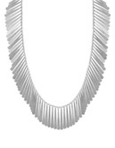 Lucky Brand Feather Necklace - SILVER