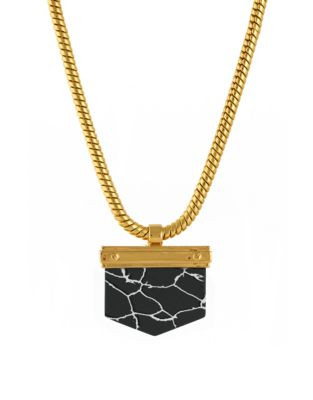 Cc Skye Pietersite Stone Necklace - BLACK